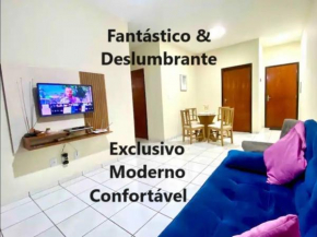 Apto espaçoso no Centro, térreo com 2 Quartos de Casal ArCond WiFi 400megas HomeOfice Cozinha e Garagem